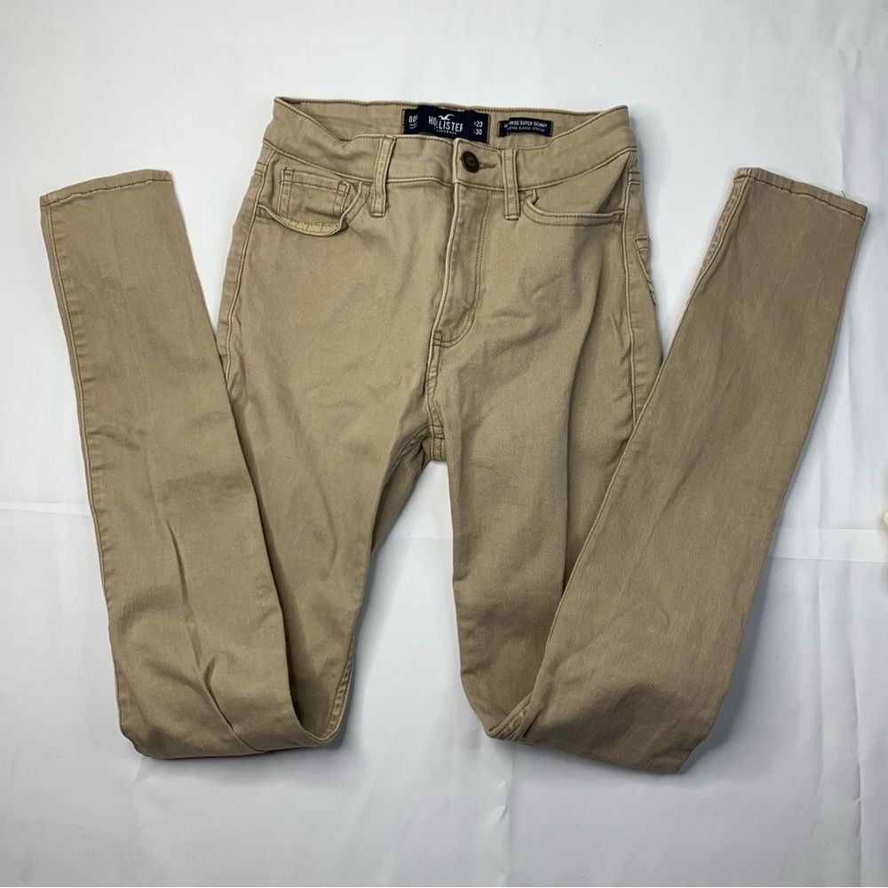 HOLLISTER Junior Girl’s Hi-Rise Supper Skinny Khaki Jeans